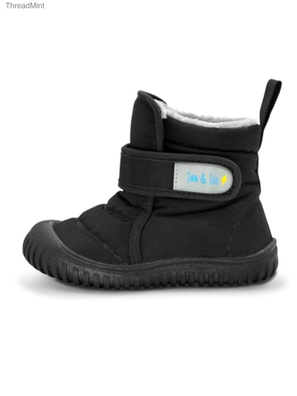 Toddler Fleece Lined Water Resistant Snow Boots Hook Loop